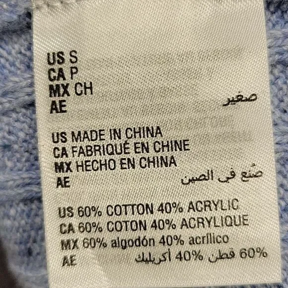 Karen Scott Crewneck Cable-Knit Sweater Sz S - Picture 8 of 11